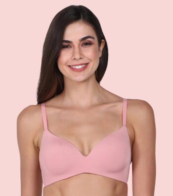 Enamor F084 Innovations Invisibra, Ultra smooth, Flexi Wire Lift, Bonded, Women's T-Shirt Bra - Seamless, No-Pinch, Padded, Wirefree, Medium Coverage