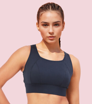 Enamor A205 Women's Quick Dry Sports Bra - High Support, Padded, High Coverage, Non-Wired