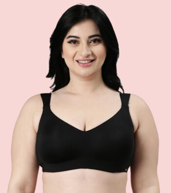 Enamor F121 Innovations Pure Ease Women's, Ultra Smoothening Full Support Everyday Bra - No-Pinch, No-Dig Non Padded, Wirefree, Full Coverage