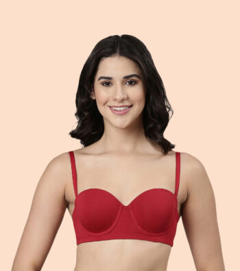 Enamor A078 Multiway Bra For Women | High Coverage Cotton Strapless Bra For No Spill Coverage | Multiway Bra For Women