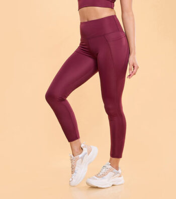 Enamor A605 Basic Quick Dry High Waist Basic Workout Leggings with Elasticated Waistband