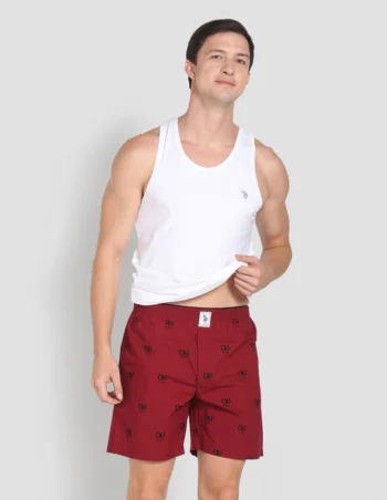 US POLO Pure Cotton Printed I600 Boxers - Pack Of 1