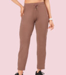 Enamor E068 Women Antimicrobial Mid Rise Relaxed Fit Active Travel Pants