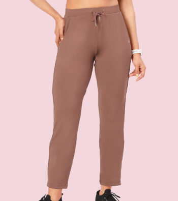 Enamor E068 Women Antimicrobial Mid Rise Relaxed Fit Active Travel Pants