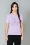 Van Heusen 88408 Proactive Elite Women Mist Green Front Print Anti Odour Round Neck T-Shirt