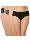 JULIET 7142 Cotton Printed Pack Of 5 Hipster Panties