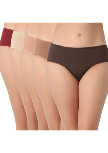 JULIET 7160 Cotton Printed Pack Of 5 Hipster Panties