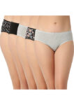 JULIET 7188 Cotton Printed Pack Of 5 Hipster Panties
