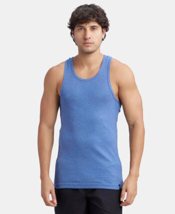 Jockey 9922 Super Combed Cotton Rib Round Neck with Racerback Gym Vest