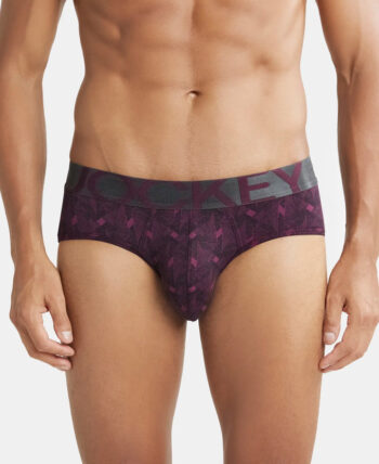 Jockey IC29 Tactel Microfiber Elastane Stretch Printed Brief With Moisture Move Properties