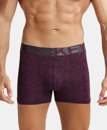 Jockey IC30 Tactel Microfiber Elastane Stretch Printed Trunk With Moisture Move Properties