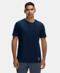 Jockey MV01 Super Combed Cotton Blend Solid Round Neck Half Sleeve T-Shirt with Breathable Mesh