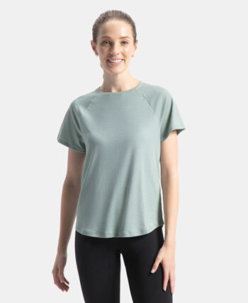 Jockey MW73 Microfiber Fabric Relaxed Fit Half Sleeve Breathable Mesh T-Shirt