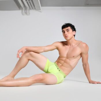 PUMA 686341 Polymide Mesh Men's Trunk - Sunny Lime