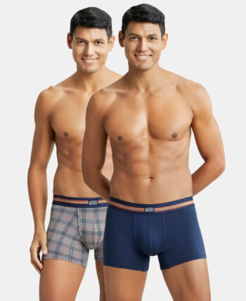 Jockey UI21 Super Combed Cotton Elastane Stretch Printed Trunk With Ultrasoft Waistband