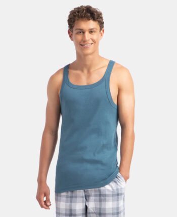 Jockey US26 Super Combed Cotton Rib Square Neck Gym Vest