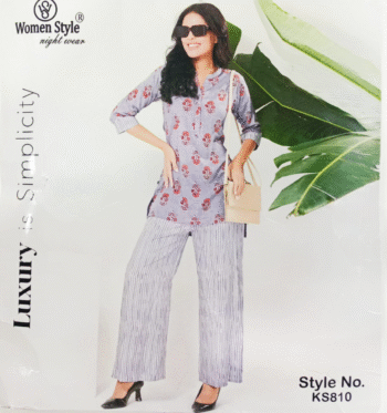 WOMEN STYLE NIGHT WEAR KS810