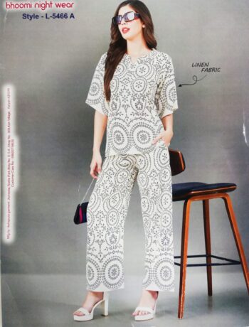 BHOOMI NIGHT WEAR CO-ORD SET L-5466A