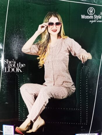 WOMEN STYLE NIGHTE WEAR SUIT NS775 PEACH