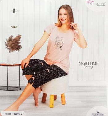 LITTLE PINK LOUNGWEAR NIGHT SUIT 9833