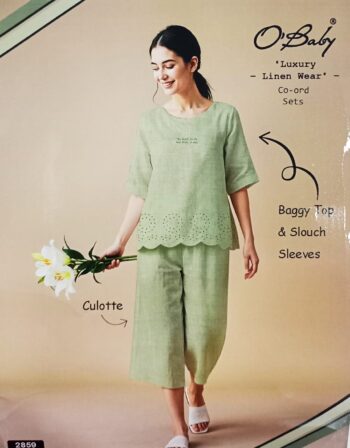 O'BABY LINEN WEAR CO-ORD SET 2859