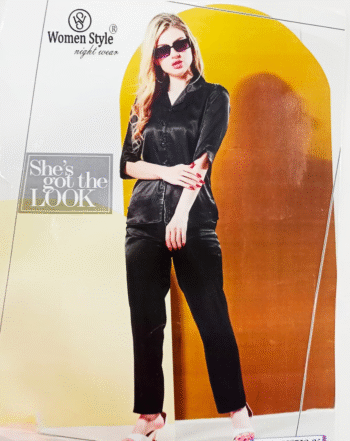 WOMEN STYLE NIGHT SUIT NS729 BLACK