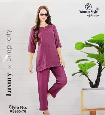 WOMEN STYLE KURTA SET ONION PINK KS960
