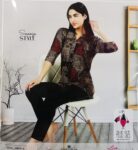LITTLE PINK LOUNGWEAR KURTI SET 9591P