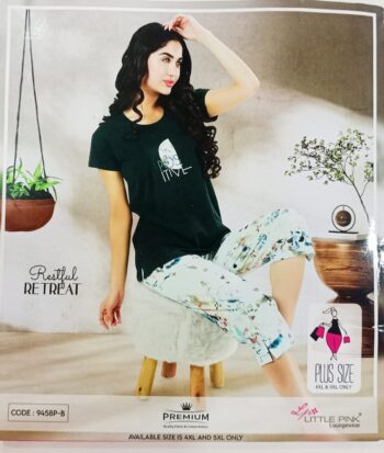 LITTLE PINK LOUNGEWEAR CAPRI NIGHT SUIT 9458P