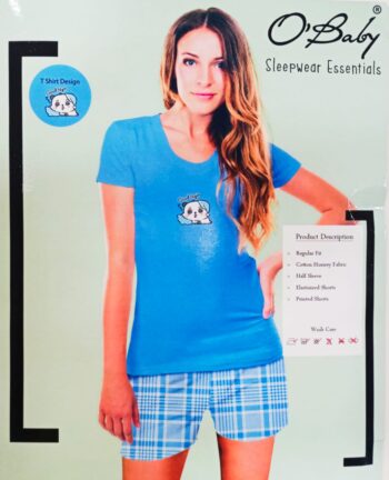 O'BABY SLEEPWEAR ESSENTIALS SHORTS NIGHT SUIT 9818