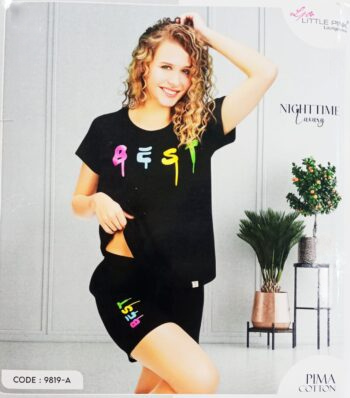 LITTLE PINK LOUNGEWEAR SHORTS NIGHT SUIT 9819