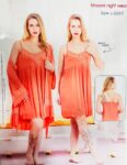 BHOOMI NIGHT WEAR SHORT NIGHTY L-2222 C PEACH
