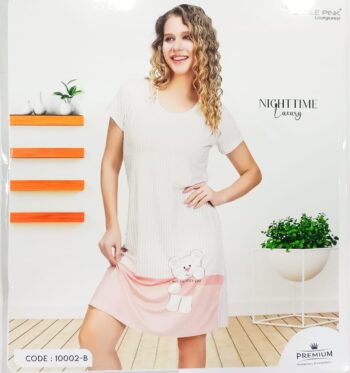 LITTLE PINK LOUNGEWEAR COMFORT SHORT NIGHTY 10002