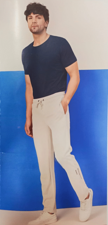 SWEET DREAMS MP-1442AYCO MEN'S TRACKPANT WHITE SAND